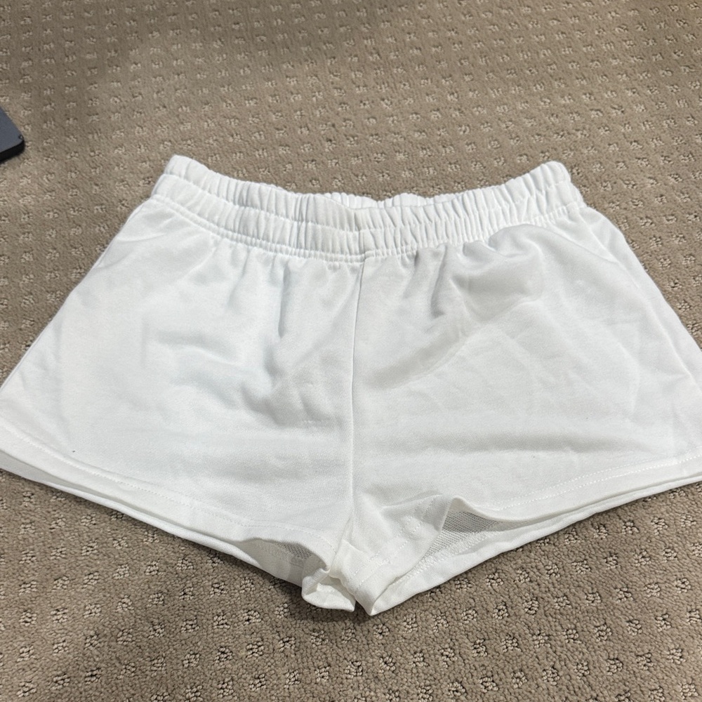 SHEIN Women's White Athletic Shorts
